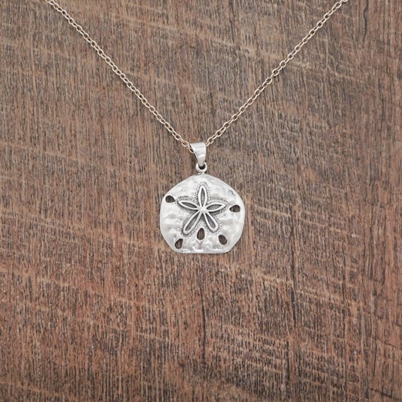 Sterling Silver Sand Dollar Necklace - Picture 2 of 3